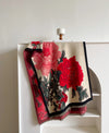 Winding River Red / Black Floral Burst Reversible Wrap