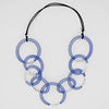 Sylca Blue and Silver Mesh Statement Necklace Style SD19N07