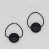 Sylca Black Wire Statement Earring SD23E34