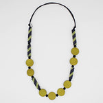 Sylca Lime and Navy Maya Necklace Style SD23N21