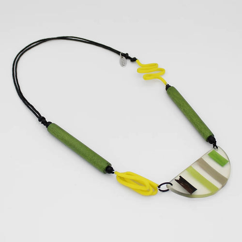 Sylca Green Rosalie Statement Necklace SD24N13