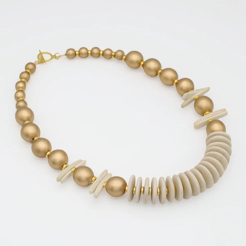 Sylca Ivory Skylar Coastal Aura Necklace  SD25N25 IVORY