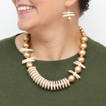 Sylca Ivory Skylar Coastal Aura Necklace  SD25N25 IVORY