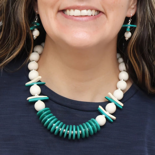 Sylca Ivory Skylar Coastal Aura Necklace  SD25N25 IVORY