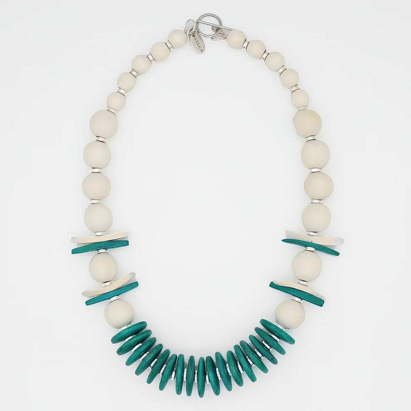 Sylca Ivory Skylar Coastal Aura Necklace  SD25N25 IVORY