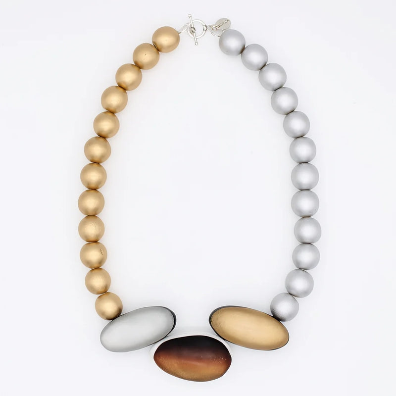 Sylca Selene Radiance Statement Necklace SD25N29 BROWN