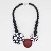 Sylca Mod Circles Statement Necklace SD25N35 BLACK