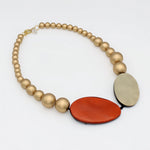Sylca Copper Grove Statement Necklace SD25N40 ORANGE