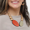 Sylca Copper Grove Statement Necklace SD25N40 ORANGE