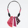Sylca Fuchsia Prism Pendant Necklace SD25N41 FUCHSIA