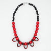 Sylca Midnight Ember Leather Statement Necklace SD25N42