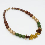 Sylca Nature Inspired Nola Statement Necklace SD25N45 BROWN