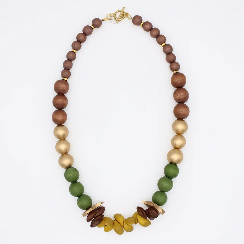Sylca Nature Inspired Nola Statement Necklace SD25N45 BROWN