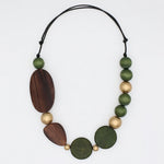 Sylca Everlyn Forest Statement Necklace SD25N48 BROWN