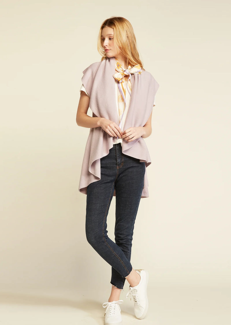 LOOK BY M Basic Shawl Vest SM139 – IBHANA - Main Image