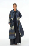 Simply Vanite Long Jacket with full lining 31992 25 Rust/Multi, Blue/Multi