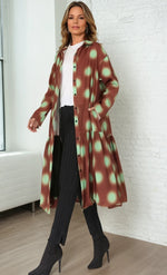 Simply Vanite Long Dots Jacket 5003 S25, Black Dots, Copper Dots