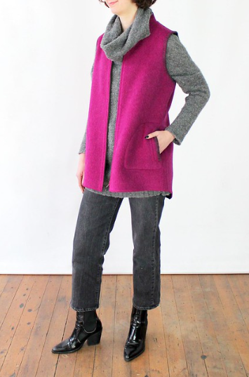Beyond Threads Reversible Blanket Stitch Vest Style IXC017