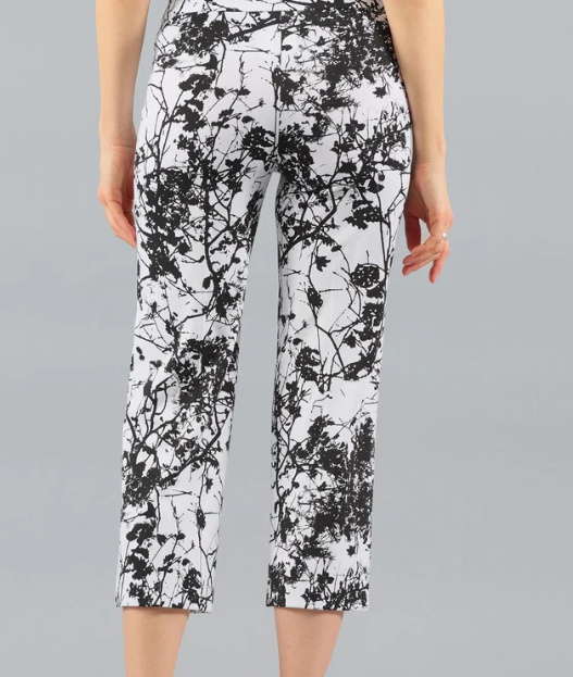 Printed Crop Trousers - Crop trouser - Damart.co.uk