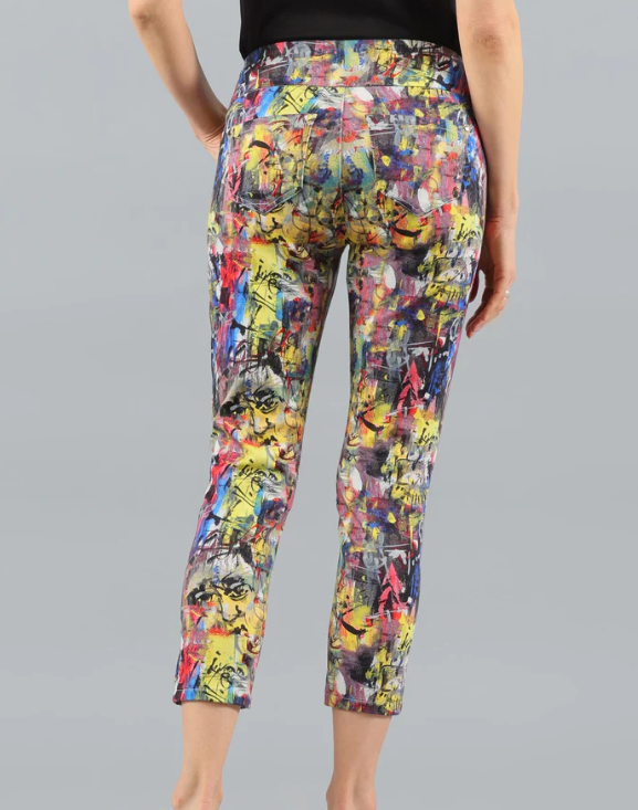 Lisette Thin Crop Pants, Malaga Print Style 958989