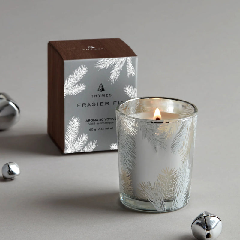 Thymes Frasier Fir Votive in Glass - Thumbnail 5