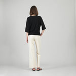Clara Sun Woo Side Tie detailed soft knit top T207 F25