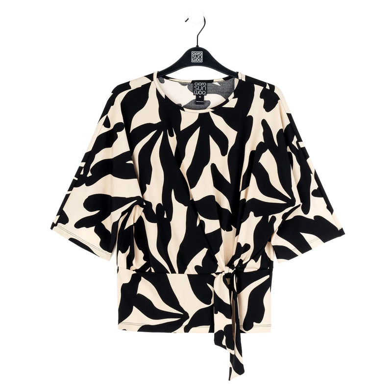 Clara Sun Woo Side Tie detailed soft knit top T207P22 F25