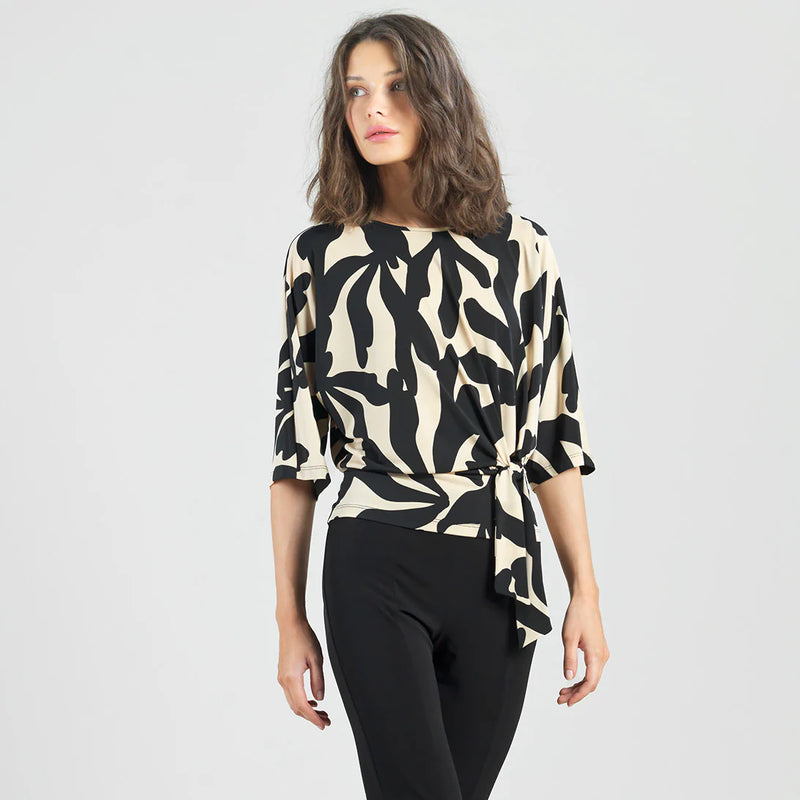 Clara Sun Woo Side Tie detailed soft knit top T207P22 F25