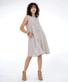 Niche Desert Strip Twin-button Dress Style 1235562