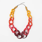 Sylca Red Ombre Marleigh Link Statement Necklace Style TG21N13