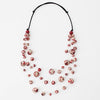Sylca Red and White Marbled Anika Necklace Style TG22N01