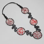 Sylca Red Disc Abby Necklace Style TG22N21