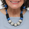 Sylca Raspberry Maris Threaded Ball Statement Necklace TG25N08