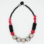 Sylca Maris Threaded Ball Statement Necklace