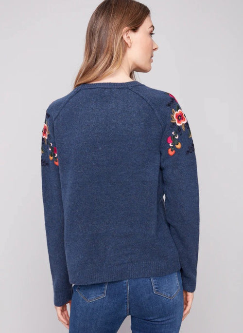 Charlie B Raglan Sleeve Sweater C2268Y