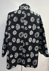 Grace Chuang short slim fit w/ multi circle prinT JB 1671