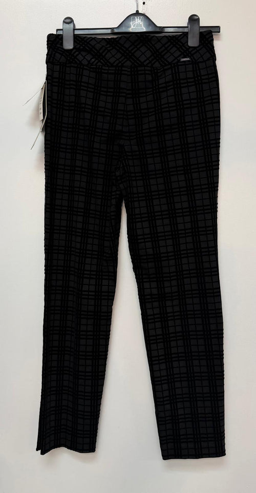 Up! Pant Black Plaid Flocked 66572UP