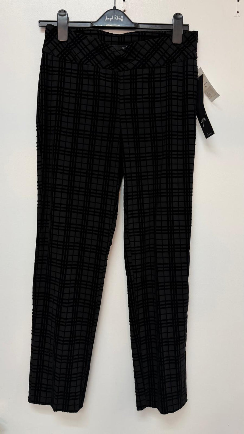 Up! Pant Black Plaid Flocked 66572UP
