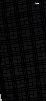 Up! Pant Black Plaid Flocked 66572UP
