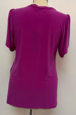 Joseph Ribkoff V-neck Puff-sleeve Pullover Style 251121