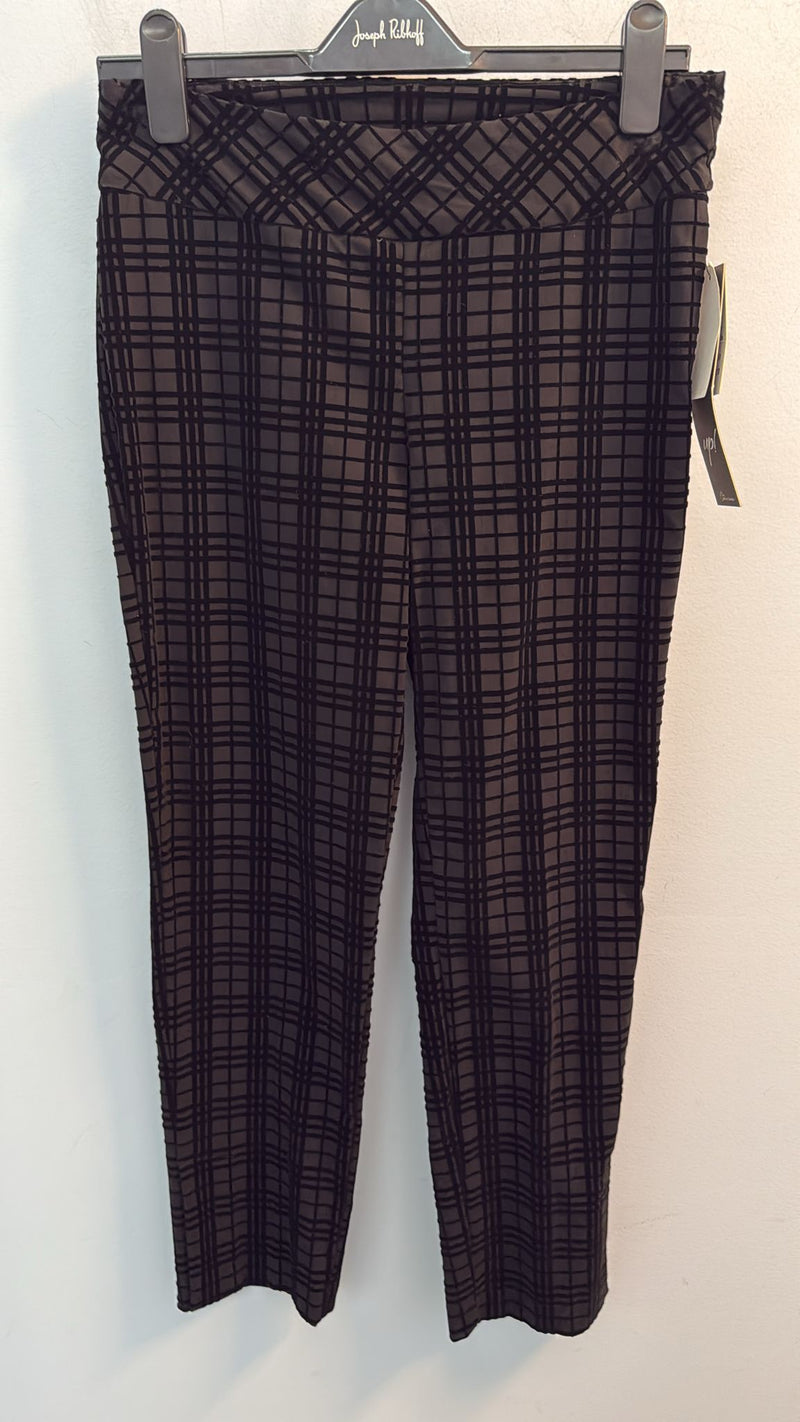 Up! Black Plaid Flocked 66572UP
