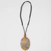 Sylca Orange and Gold Fall Feeling Necklace Style ZA22N15