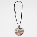 Sylca Tropical Heart Pendant Necklace Style ZA23N06