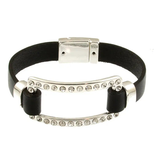 Origin Shiny Crystal Silver Bracelet Style 6252
