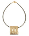 Origin Reversible Sand Silver/Light Matt Gold Pendant Style 5182