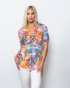 SnoSkins Printed Crinkle Blouse 89517-24S