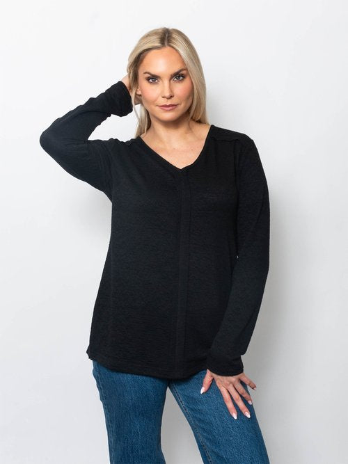 Snoskins Seersucker Henley Top with matching thread 55691-F25
