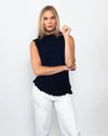 Snoskins Seersucker Collection V-Neck, body skimming with Button Detail at hip, ¾ Slvs, Matching Thread 77585-26