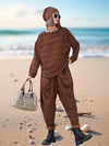 Vanite Two-Piece set 8067 Balck, Brown