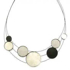 Origin 3strd Resin Disc Necklace Style 4961